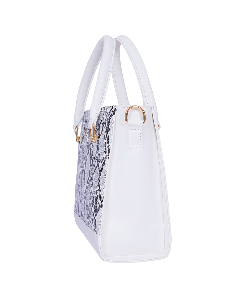 White Snake Elegance Handbag